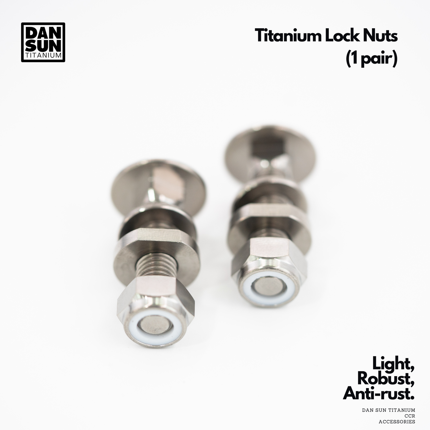 Dan Sun Titanium Wing Nuts For CCR Backplates