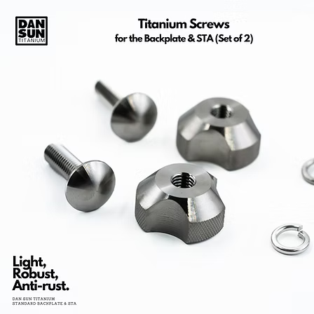 Dan Sun Titanium Screws For BCD Backplates (Set Of 2 )