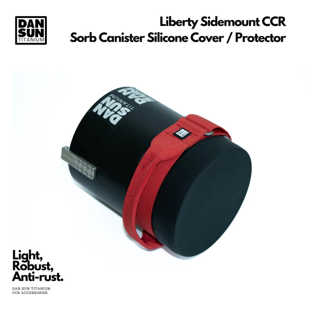 Dan Sun Titanium Liberty Sidemount CCR Sorb Canister Silicone Protector