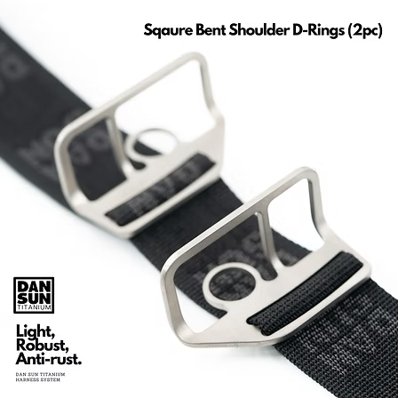 Dan Sun Titanium Square Bent D-Rings (2 Pcs)