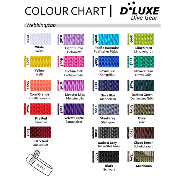 DLUXE Dive Gear Standard Tank Strap