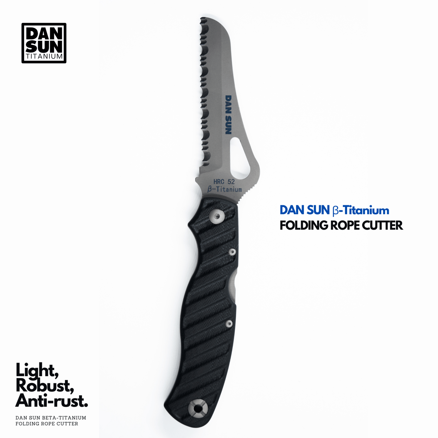Dan Sun Titanium Beta Titanium Rope Cutter - Deep Dive Supplies