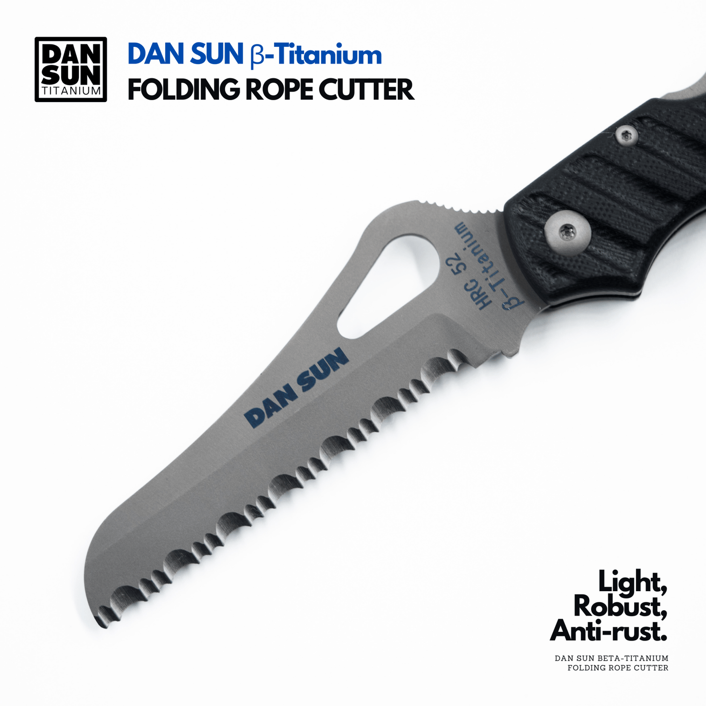 Dan Sun Titanium Beta Titanium Rope Cutter - Deep Dive Supplies