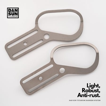 Dan Sun Titanium Curved Waist Back D - Rings - Deep Dive Supplies