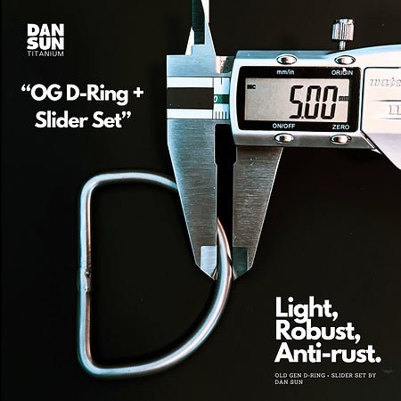 Dan Sun Titanium Old gen D - Ring+ Tri - Glide Set - Deep Dive Supplies
