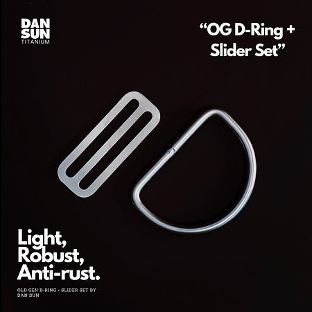 Dan Sun Titanium Old gen D - Ring+ Tri - Glide Set - Deep Dive Supplies