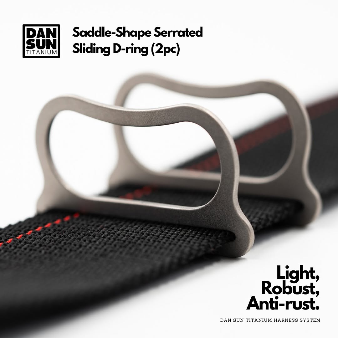 Dan Sun Titanium Sliding D - Rings - Deep Dive Supplies