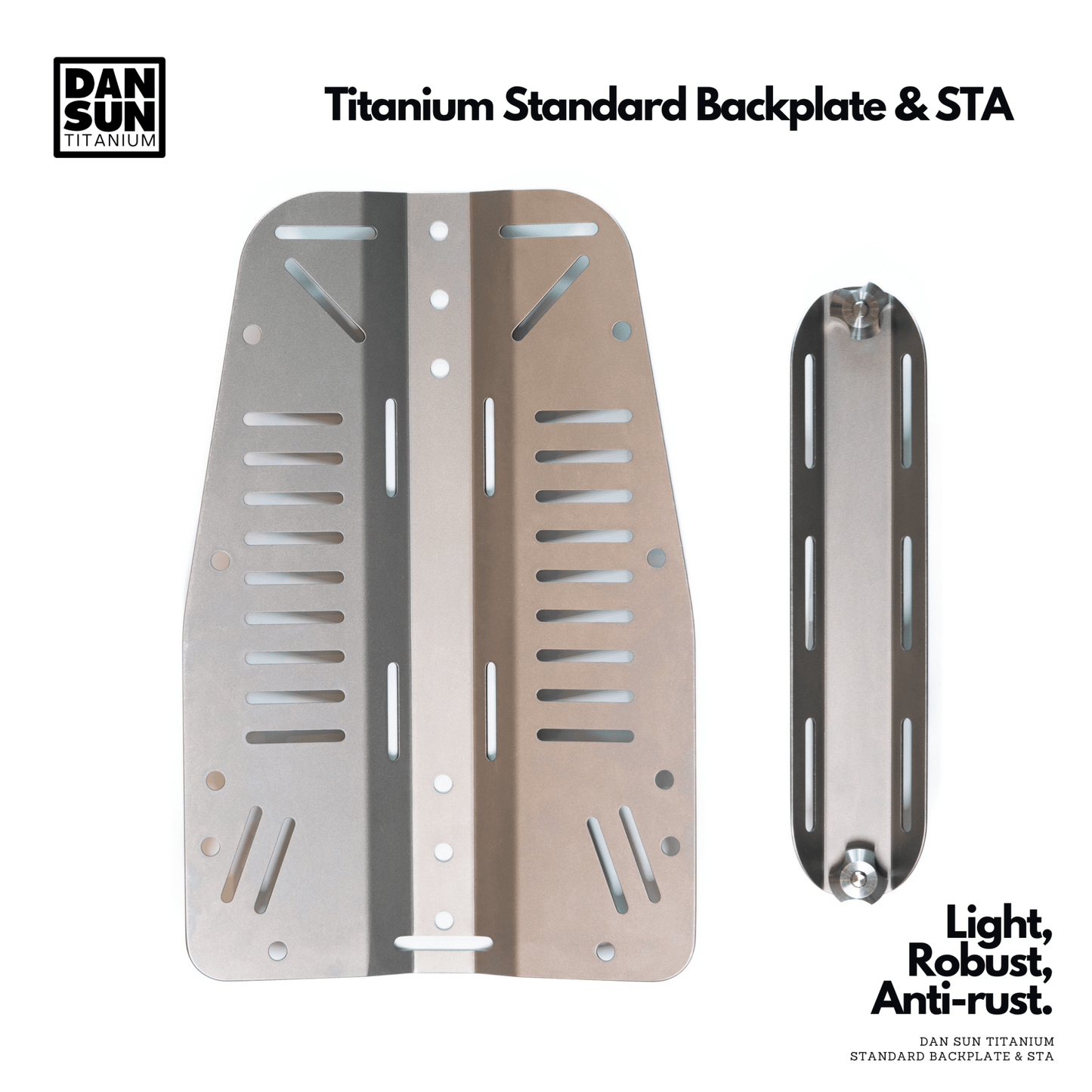 Dan Sun Titanium Standard Backplate - Deep Dive Supplies