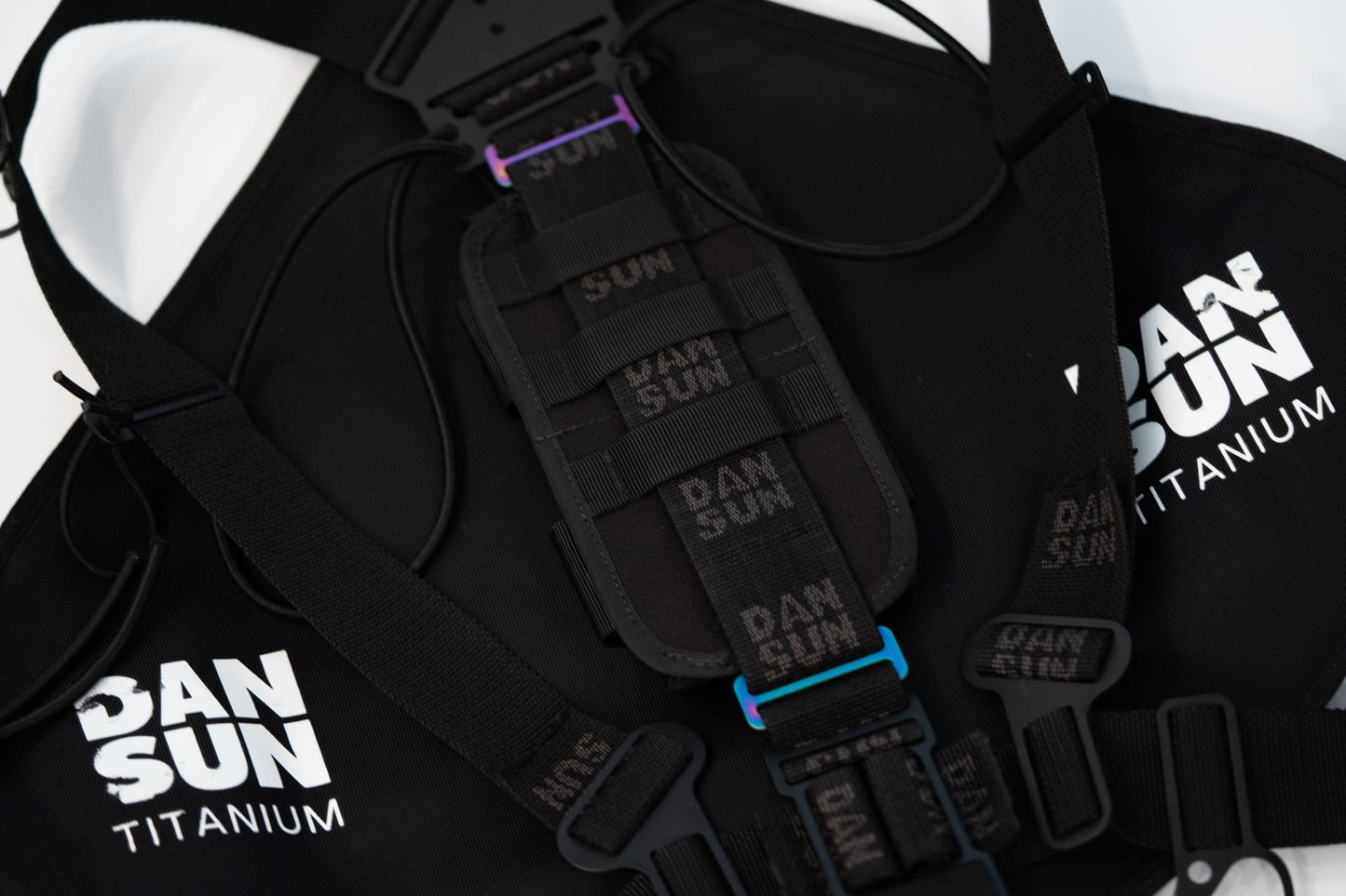 Dan Sun Titanium Velcro Weight Pouch With Serrated Triglides - Deep Dive Supplies
