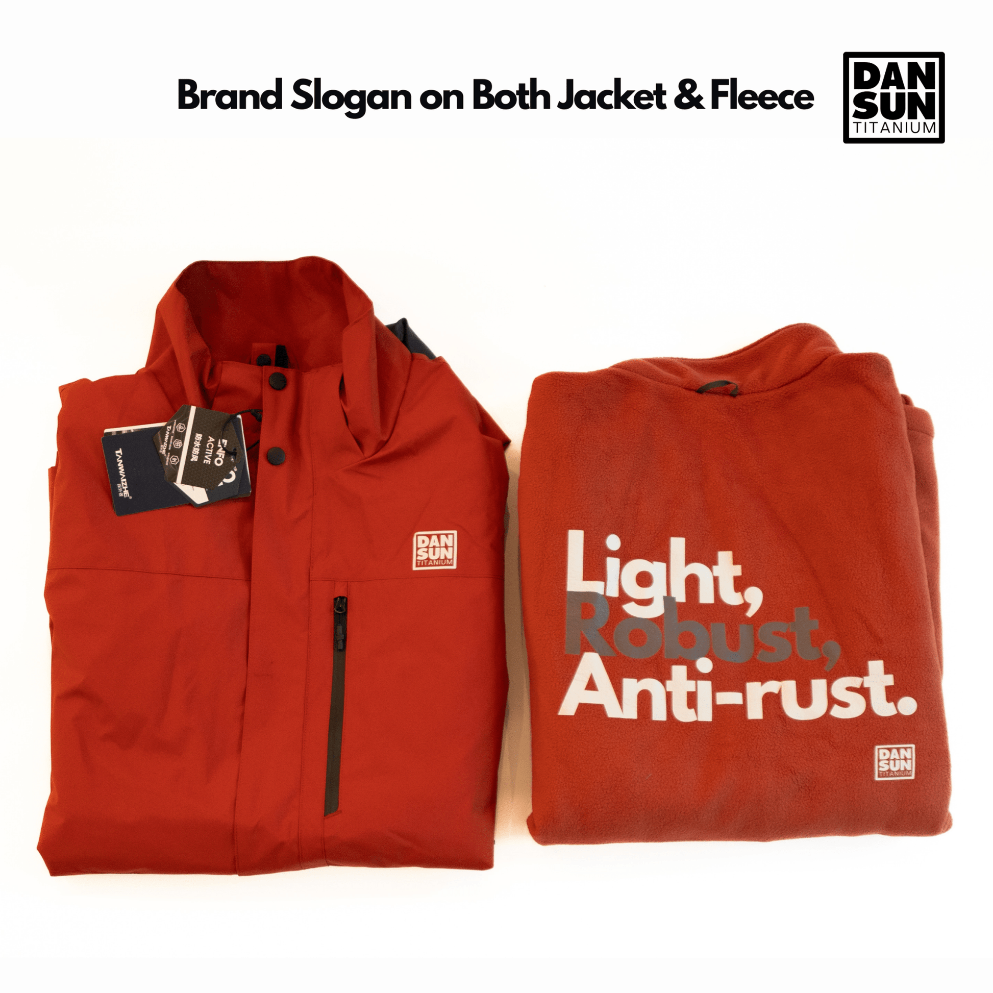 Dan Sun Titanium Wind Jacket With Detachable Fleece Lining - Deep Dive Supplies