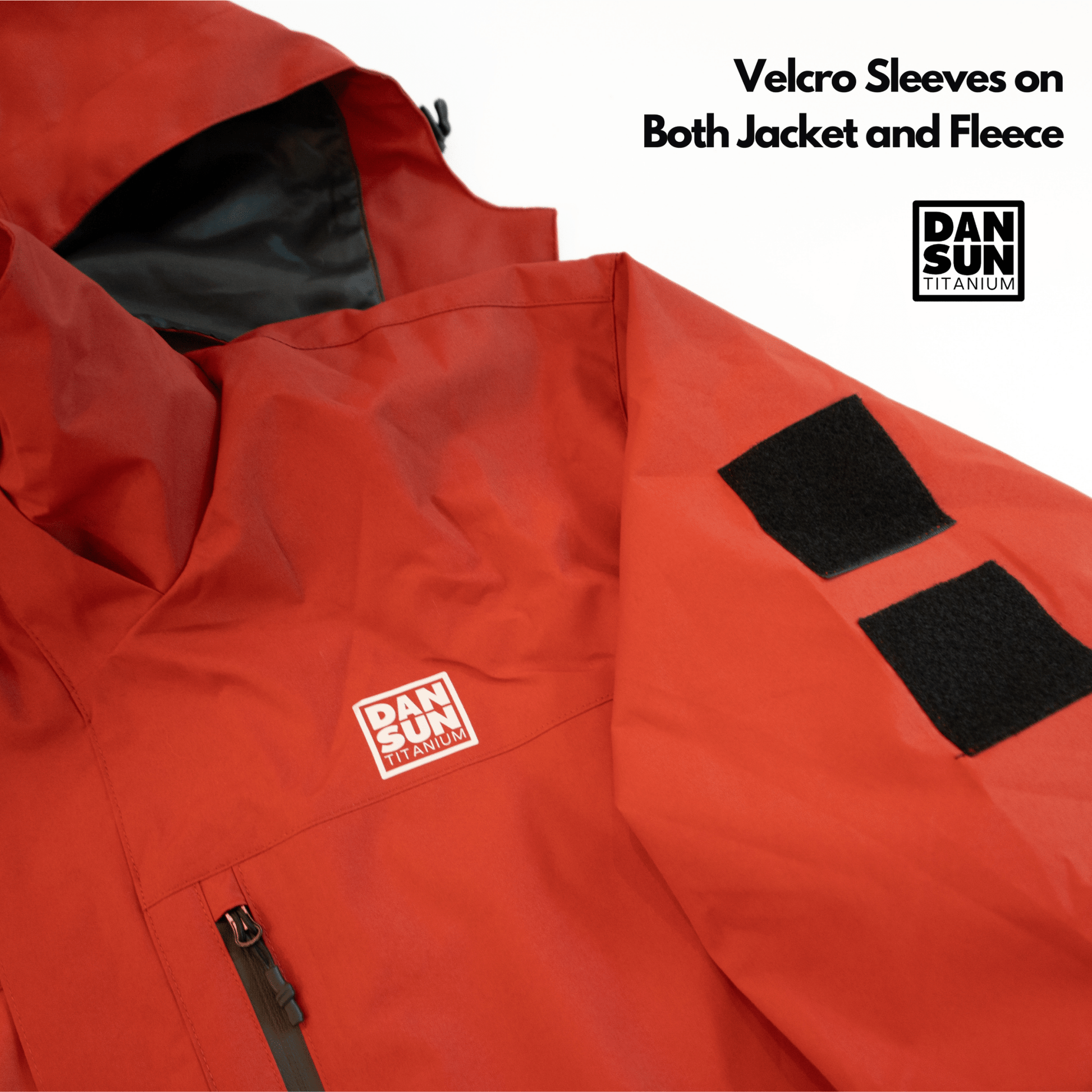 Dan Sun Titanium Wind Jacket With Detachable Fleece Lining - Deep Dive Supplies