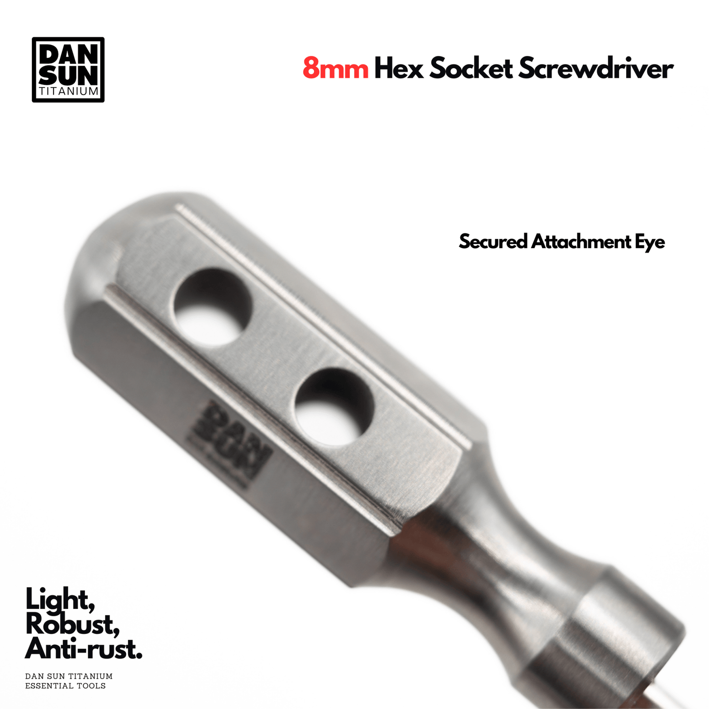 Dan Sun Titanuim 8mm Hex Socket Screw Driver - Deep Dive Supplies