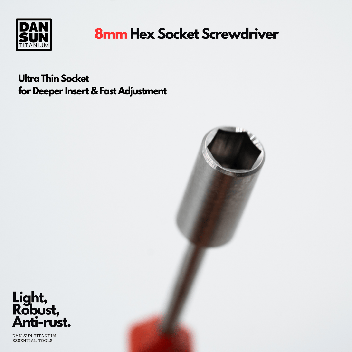 Dan Sun Titanuim 8mm Hex Socket Screw Driver - Deep Dive Supplies
