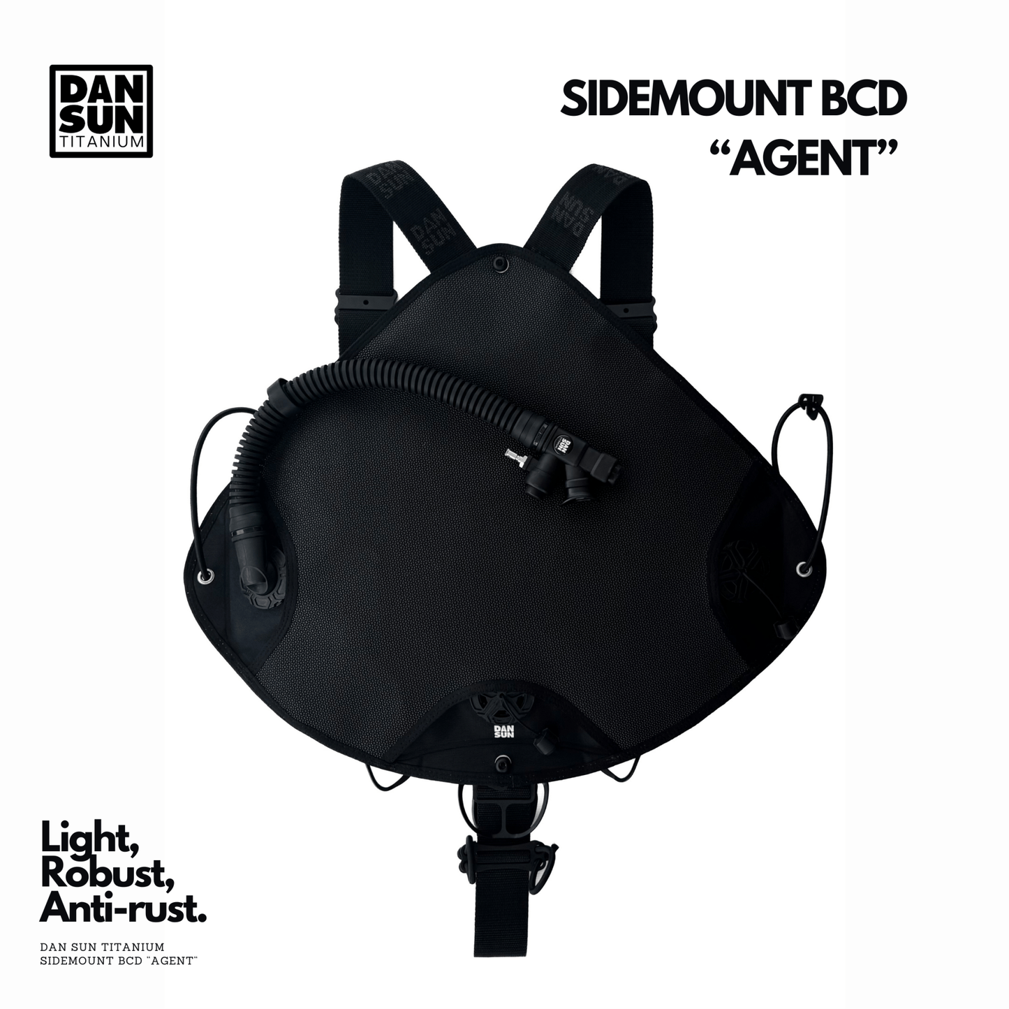 Dan Sun Titanuim "AGENT" Sidemount BCD - Deep Dive Supplies