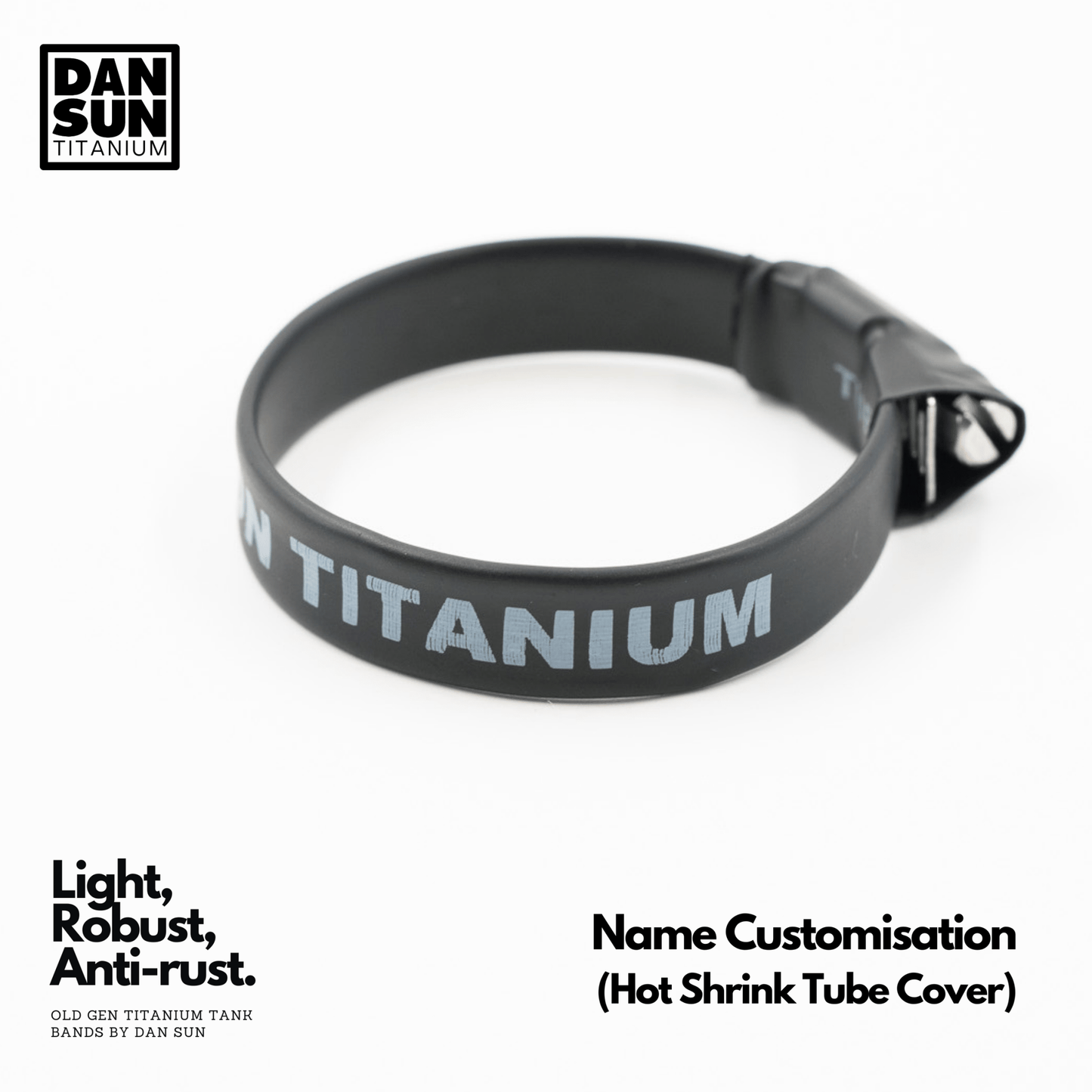 Dan Sun Titanuim Canister Light Hose Clamps - Deep Dive Supplies