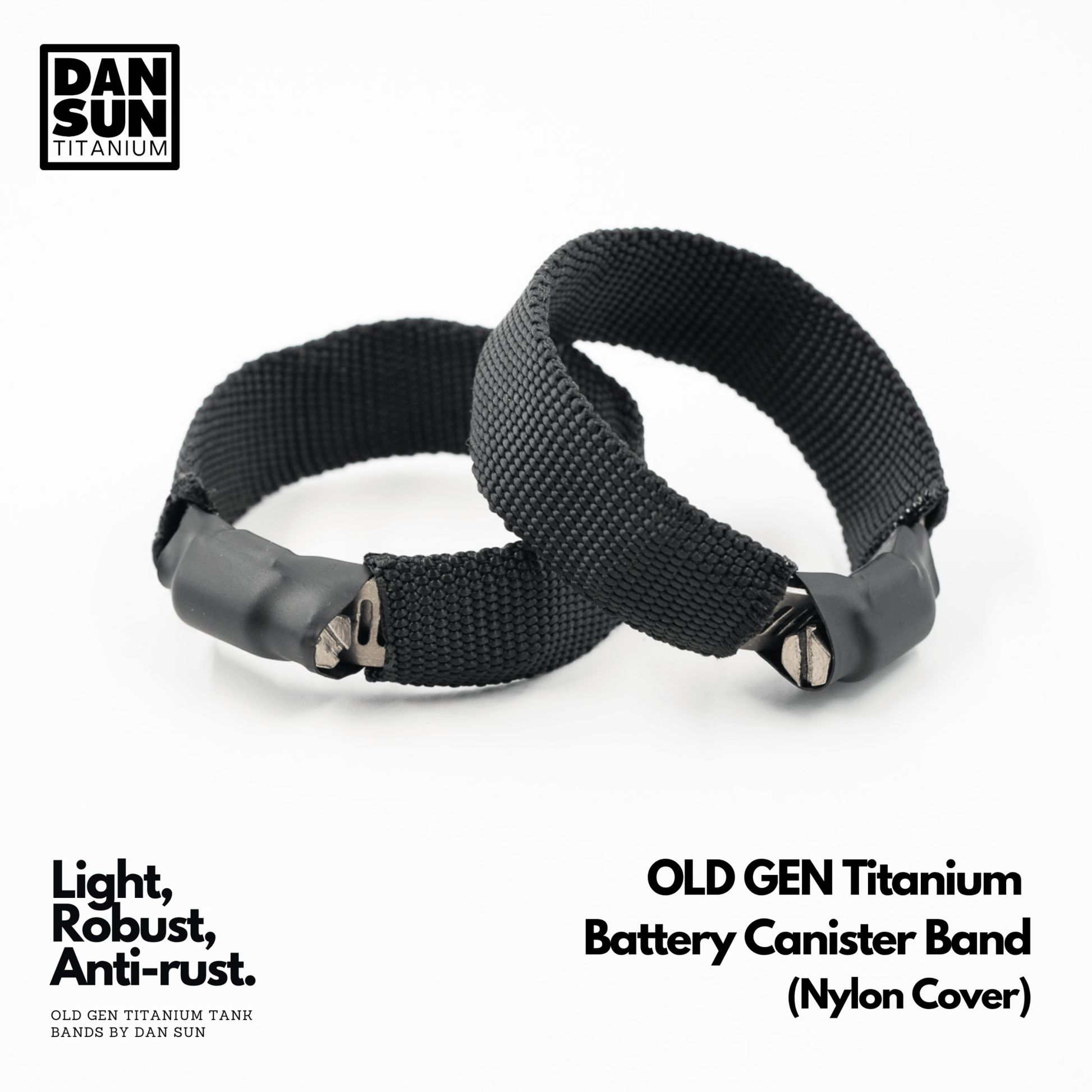 Dan Sun Titanuim Canister Light Hose Clamps - Deep Dive Supplies