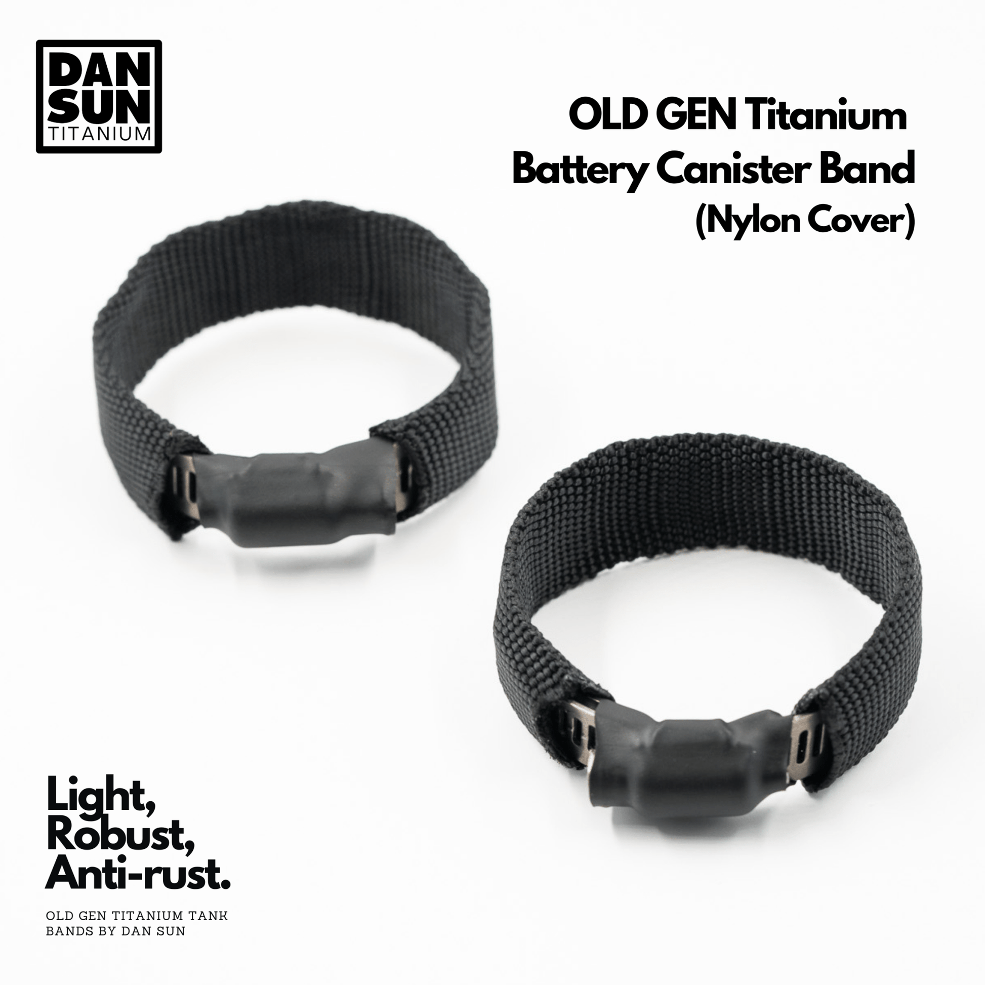 Dan Sun Titanuim Canister Light Hose Clamps - Deep Dive Supplies