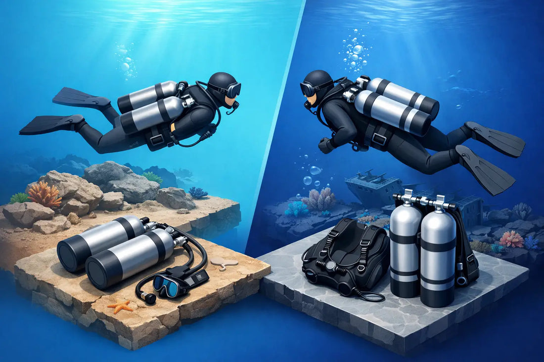 Sidemount vs Twinset Diving for Your Dives