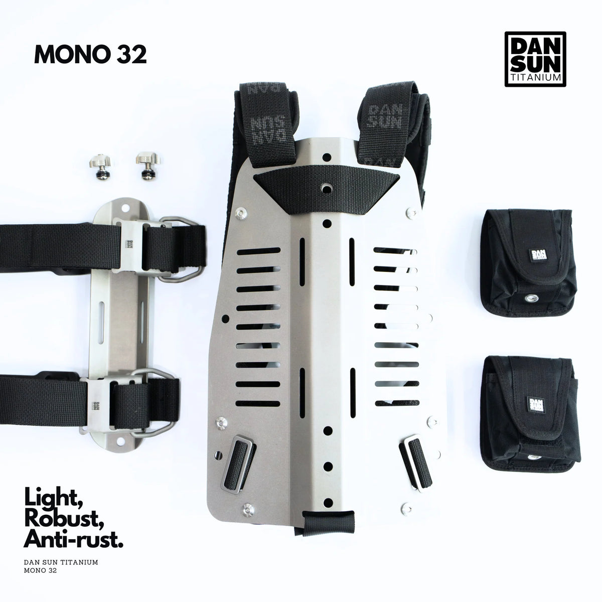 Dan Sun Titanium Mono 32 Single Tank Back Mount BCD