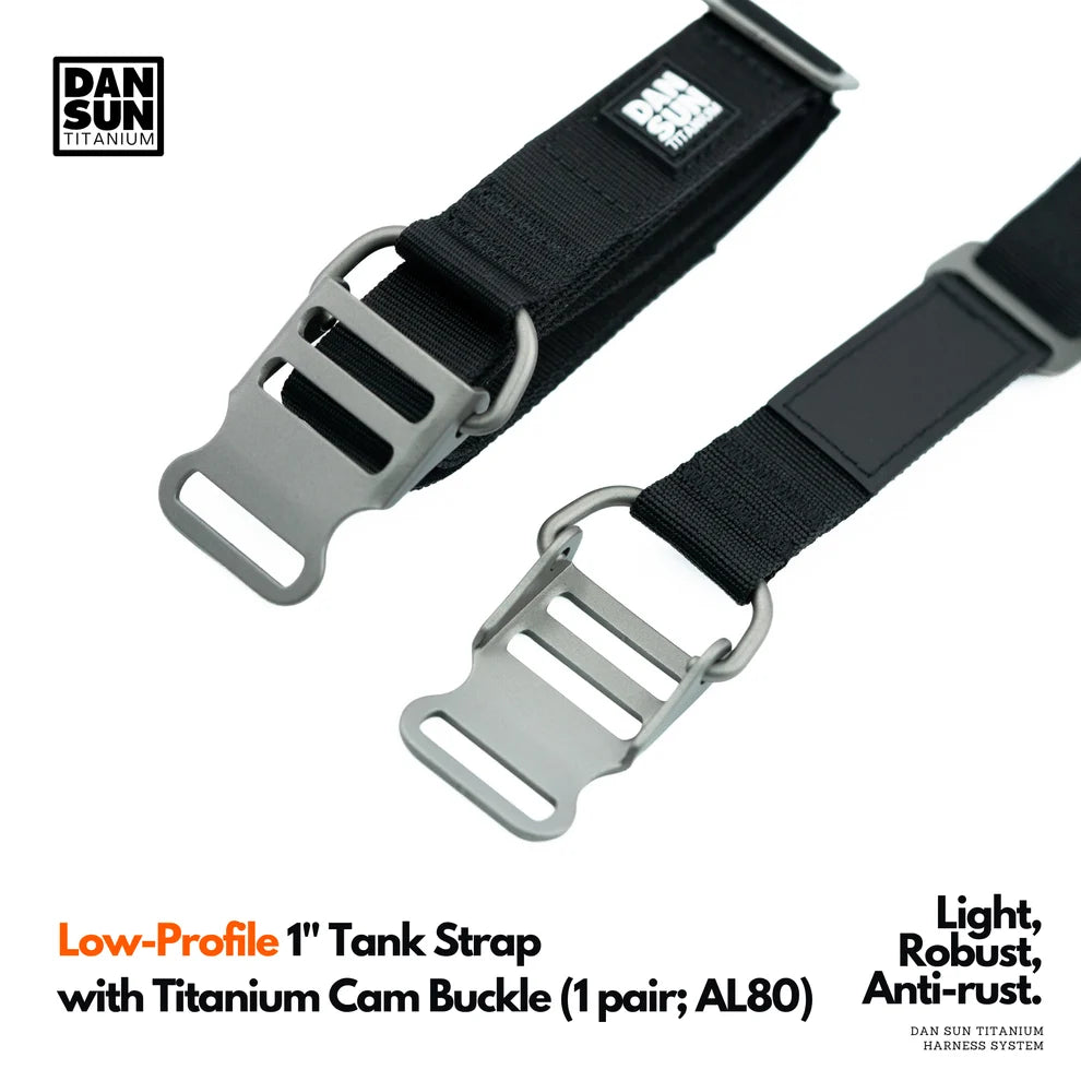 Dan Sun Titanium Low Profile  1" Tank Straps