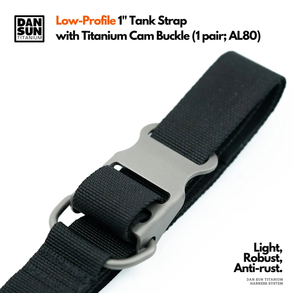 Dan Sun Titanium Low Profile  1" Tank Straps