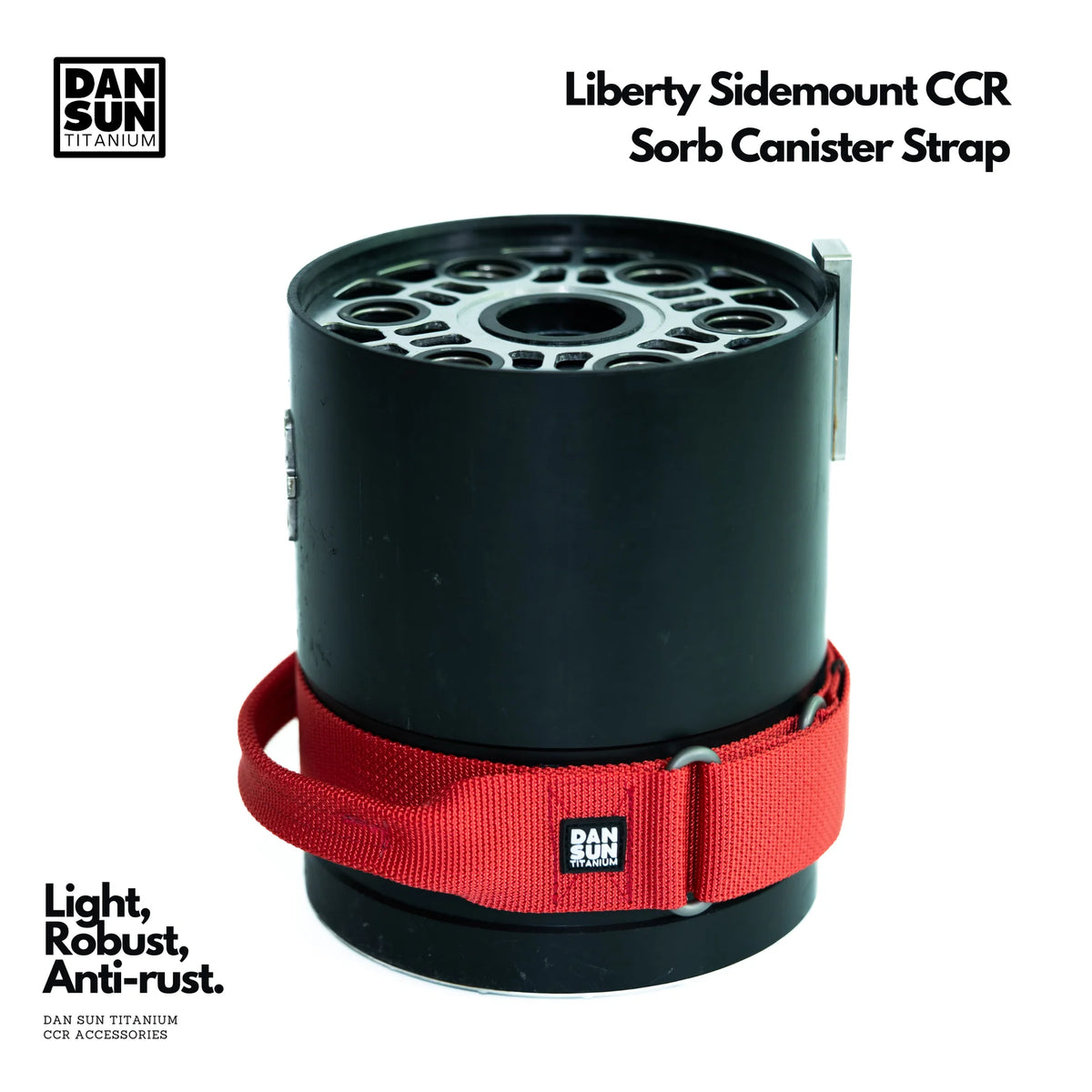 Dan Sun Titanium Liberty Sidemount CCR Sorb Canister Strap