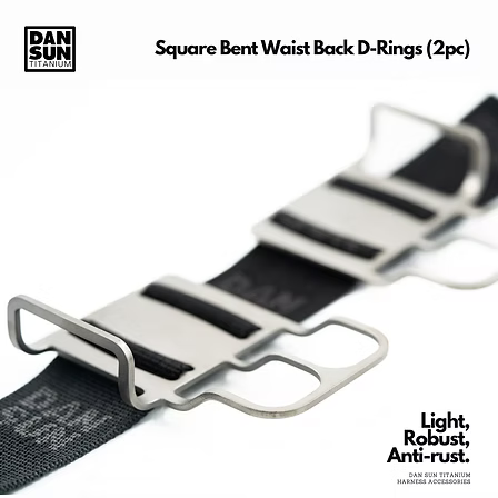 Dan Sun Titanium Square Bent Waist Back D-Rings