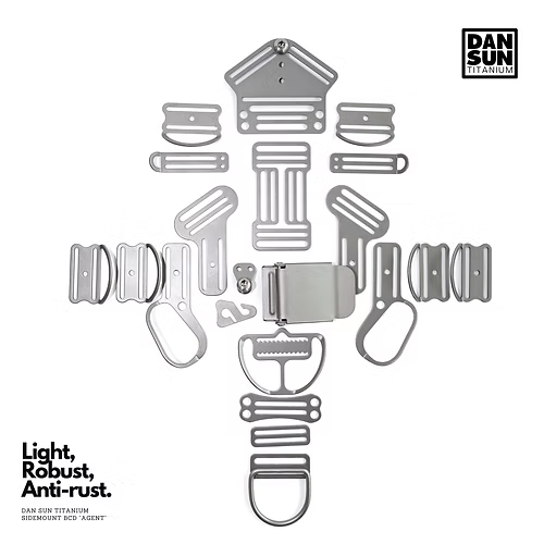 Dan Sun Titanium "AGENT" Sidemount BCD