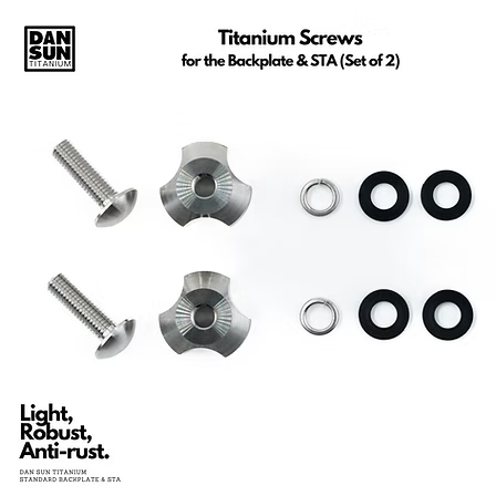 Dan Sun Titanium Screws For BCD Backplates (Set Of 2 )