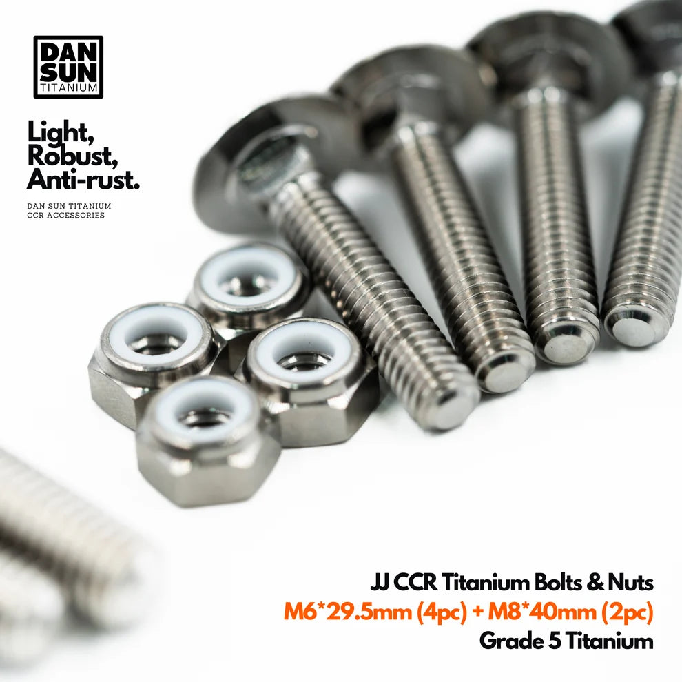 Dan Sun Titanium JJ CCR Titanium Screw Set (Bolts & Nuts)
