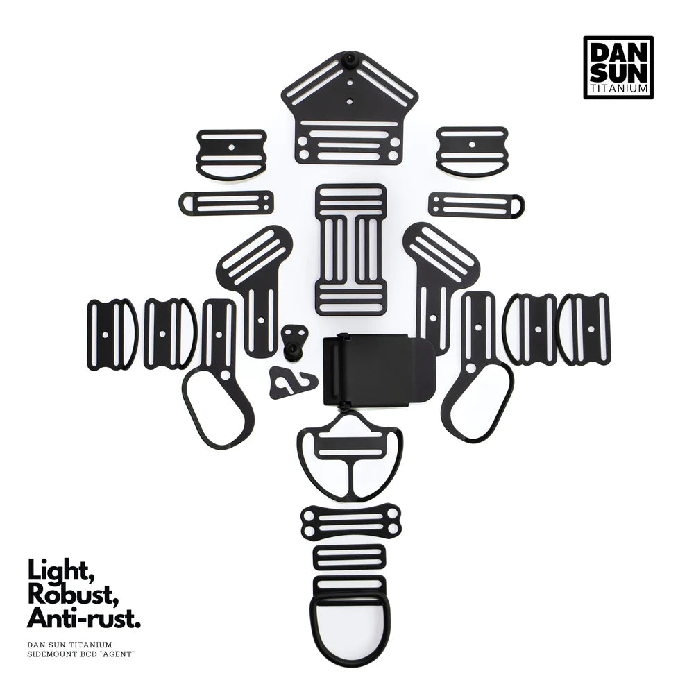 Dan Sun Titanium AGENT Sidemount BCD
