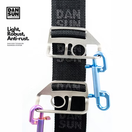 Dan Sun Titanium Square Bent D-Rings (2 Pcs)