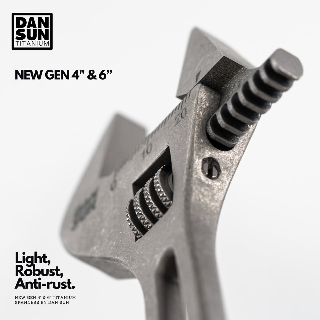 DAN SUN NEW GEN 4 "and 6" Titanium Adjustable Spanner - Deep Dive Supplies