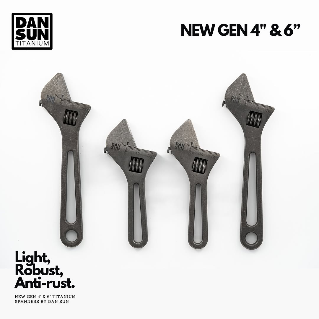 DAN SUN NEW GEN 4 "and 6" Titanium Adjustable Spanner - Deep Dive Supplies