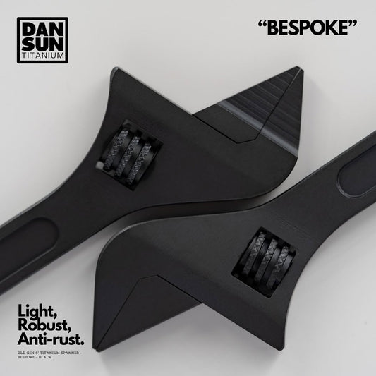 DAN SUN Old Gen 6" Titanium Adjustable Spanner,Black - Deep Dive Supplies