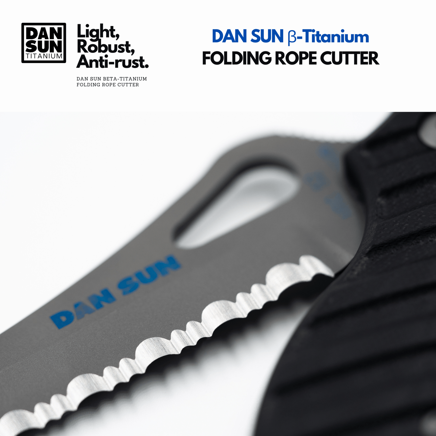 Dan Sun Titanium Beta Titanium Rope Cutter - Deep Dive Supplies