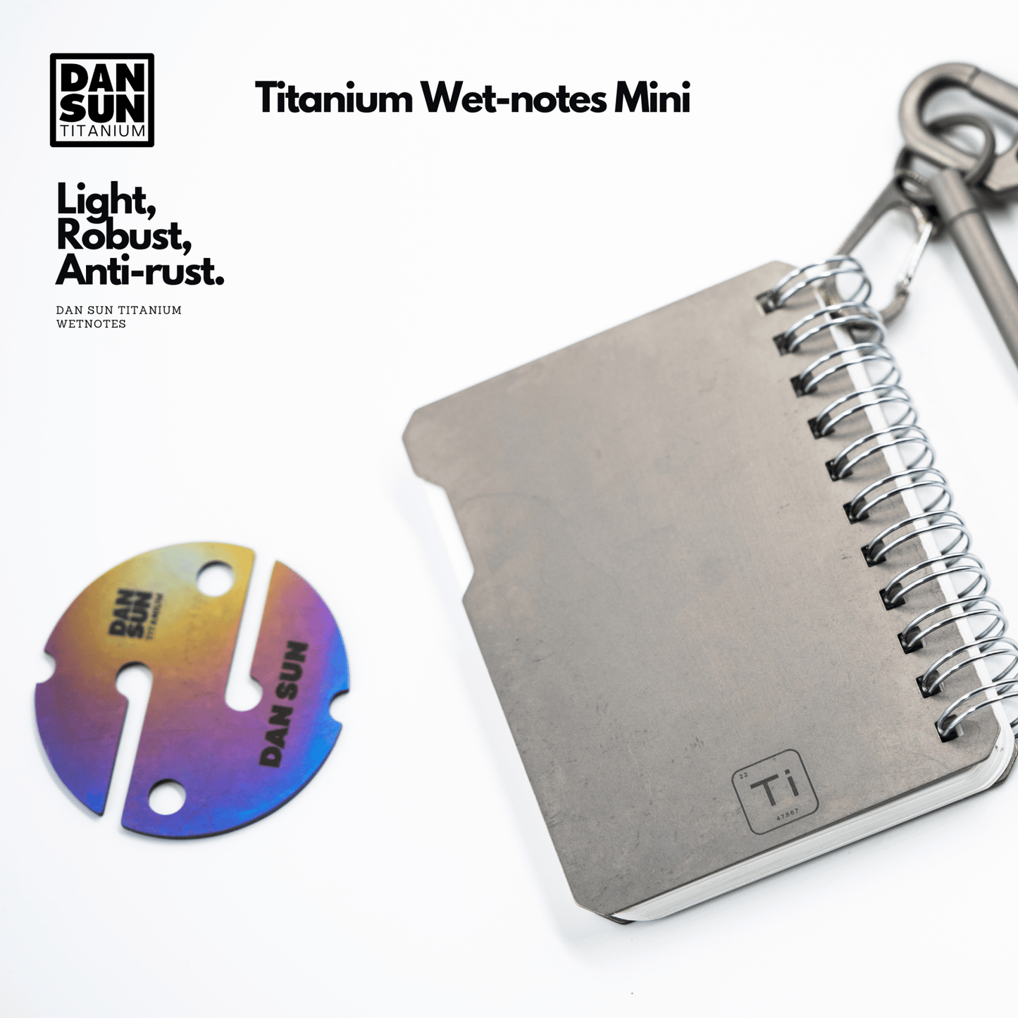 Dan Sun Titanium Mini Wetnotes - Deep Dive Supplies