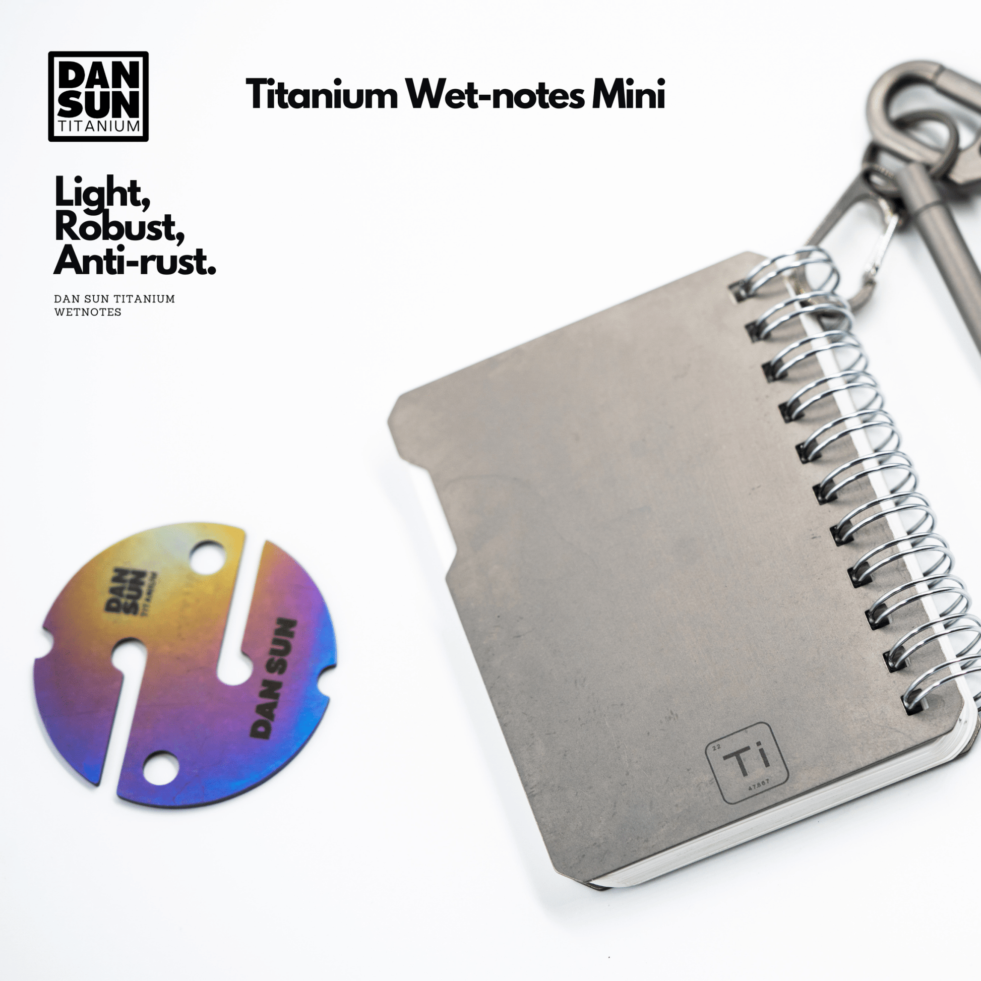 Dan Sun Titanium Mini Wetnotes - Deep Dive Supplies
