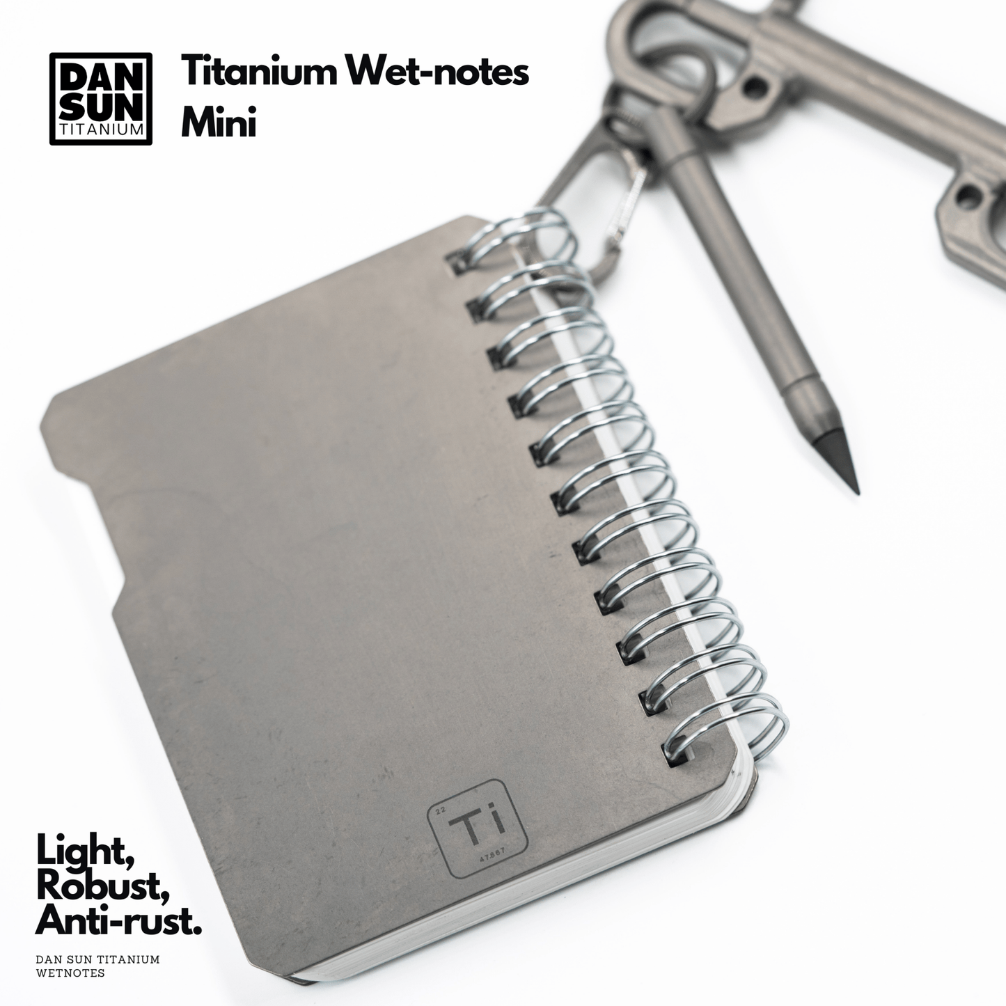 Dan Sun Titanium Mini Wetnotes - Deep Dive Supplies