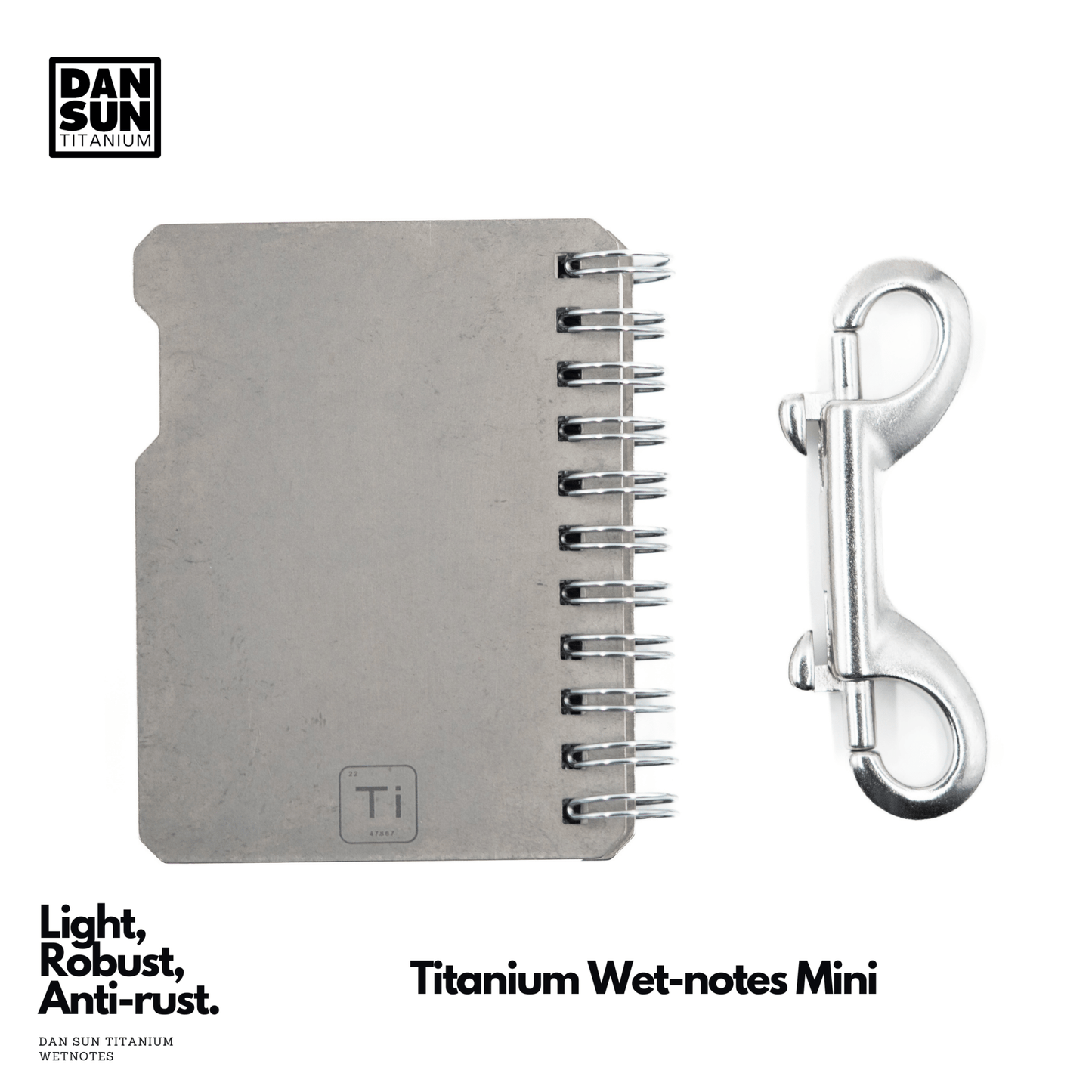 Dan Sun Titanium Mini Wetnotes - Deep Dive Supplies