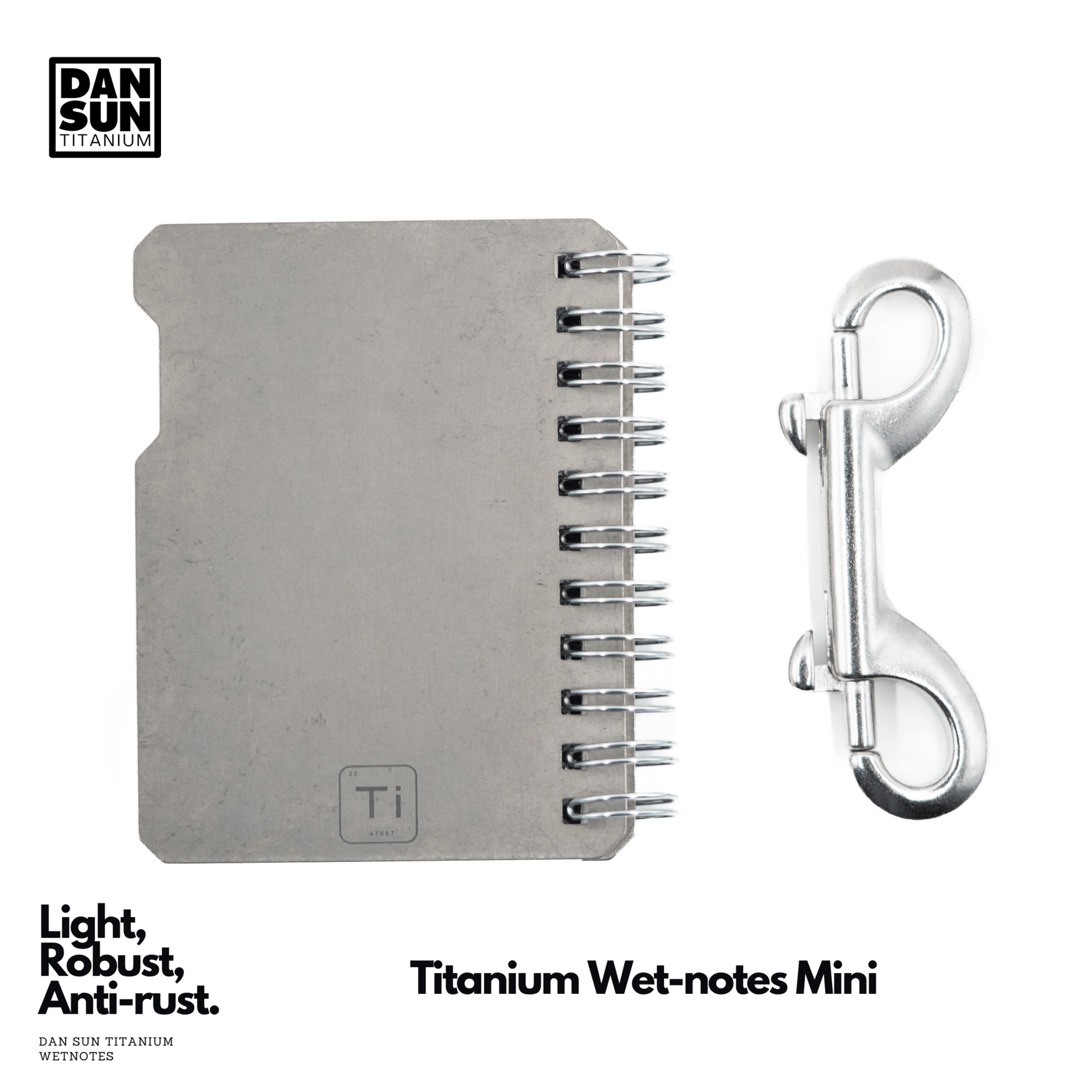 Dan Sun Titanium Mini Wetnotes - Deep Dive Supplies