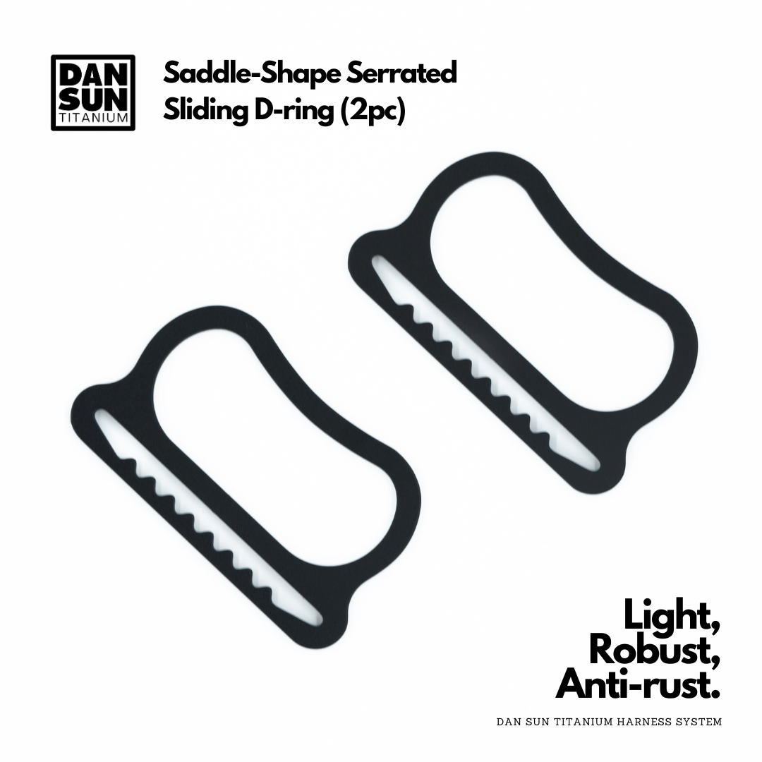 Dan Sun Titanium Saddle Shaped Sliding D - Rings - Deep Dive Supplies