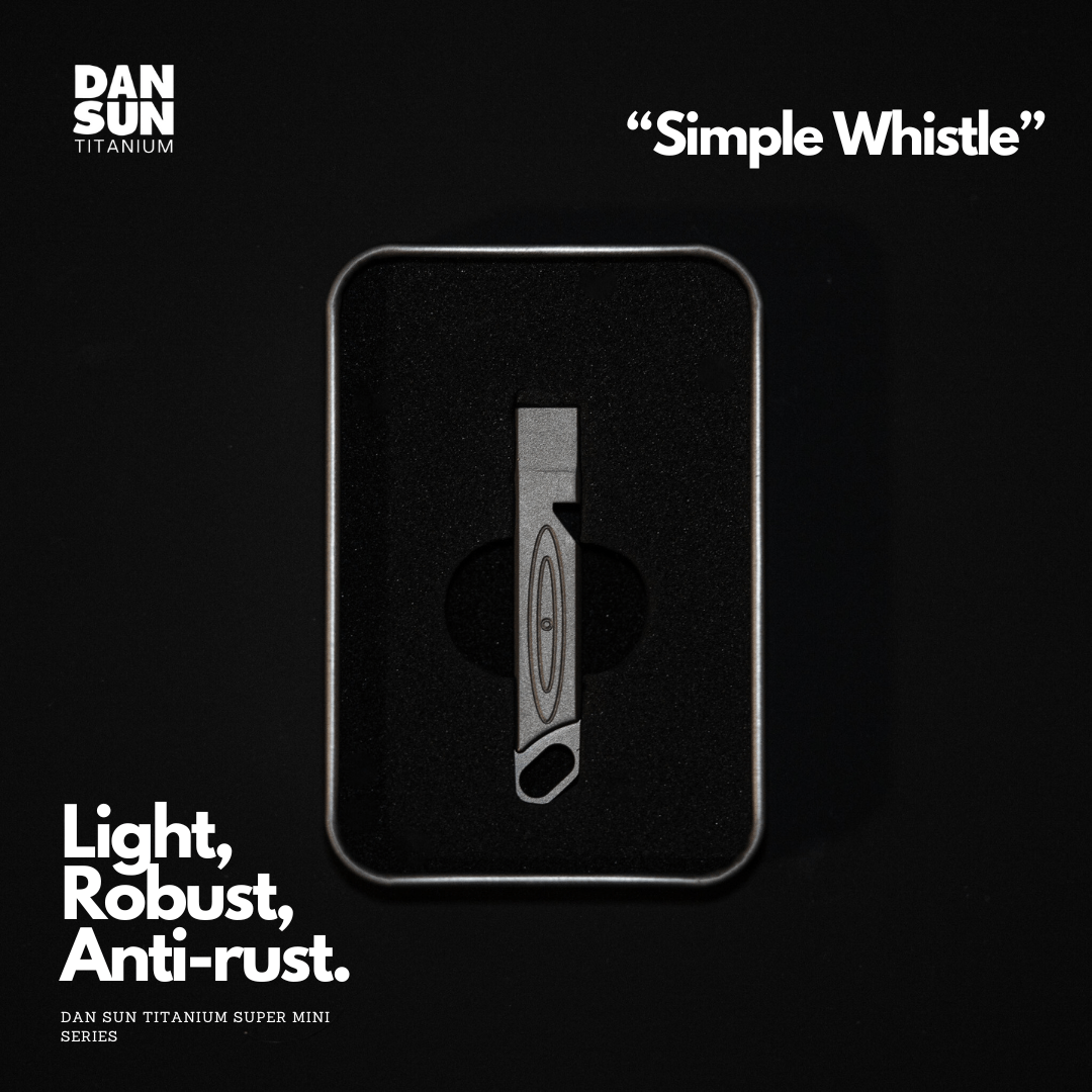 Dan Sun Titanium Simple Whistle - Deep Dive Supplies