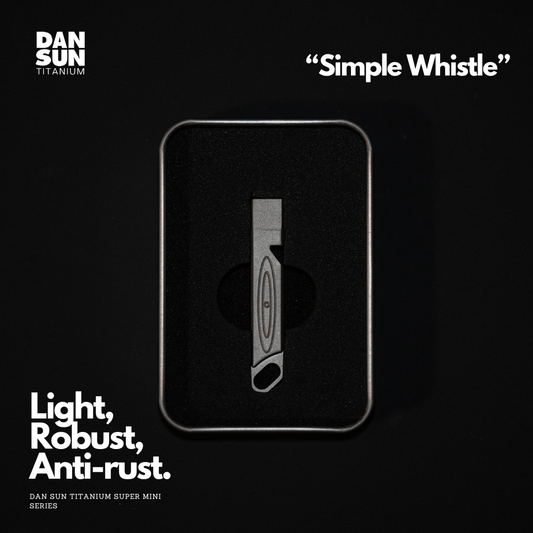 Dan Sun Titanium Simple Whistle - Deep Dive Supplies
