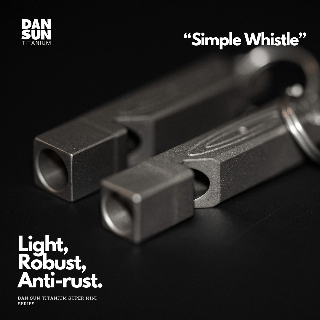 Dan Sun Titanium Simple Whistle - Deep Dive Supplies