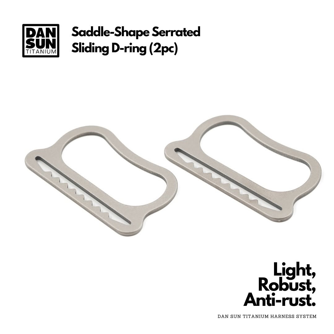 Wire Sliding Rings Dan Sun Titanium Saddle Shaped Sliding D-Rings – Deep Dive Supplies