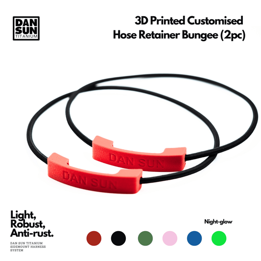Dan Sun's Titanium 3D Printed Plastic Bungee Hose Retainers - Deep Dive Supplies