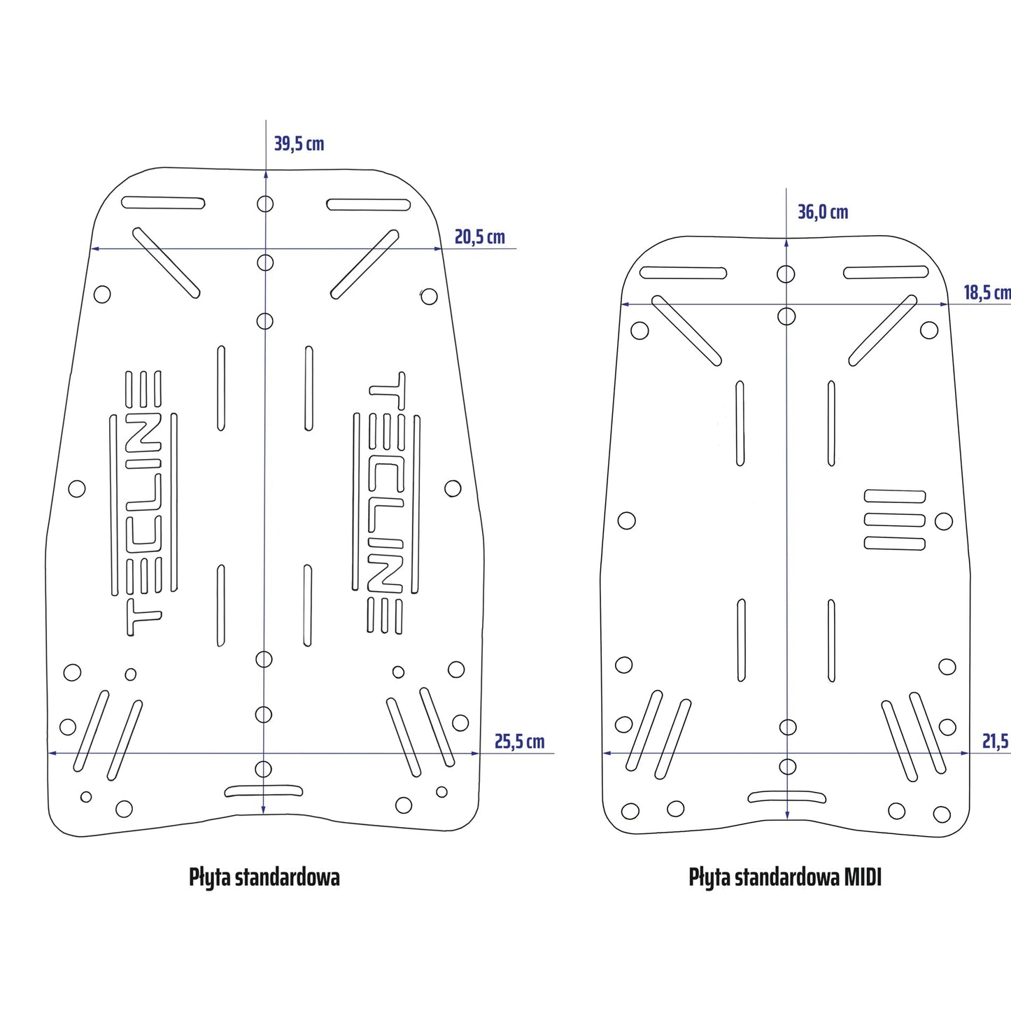 Tecline MIDI Aluminium Backplate with Comfort Harness