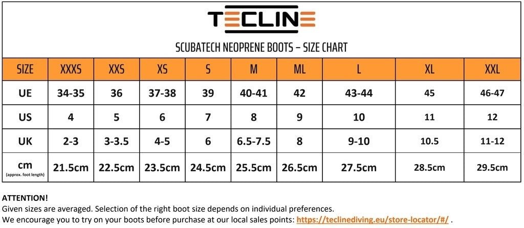 Tecline 5mm Comfort Neoprene Booties - Deep Dive Supplies